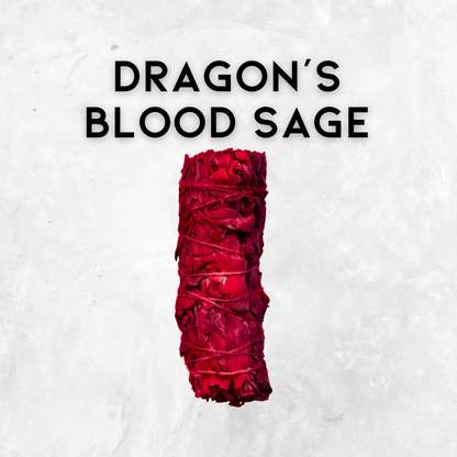 4″ Dragon’s Blood Red Sage Smudge Sticks –  Cleansing & Protection